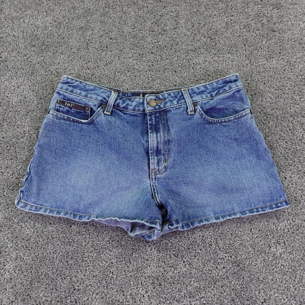 lei Denim Shorts Womens 9 Blue 100% Cotton Jean High Rise Y2K Vintage 90s Retro